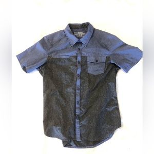 MEN’S LIGHTWEIGHT COLLARED COLOR BLOCK S/S LRG SOMBRIO SHORE CASUAL SHIRT (EUC)